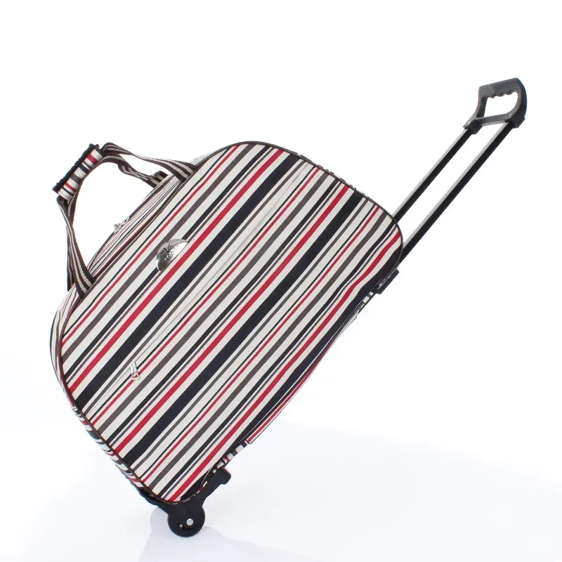 sacs à roulettes de voyage de grande capacité pour femmes et hommes, sac à roulettes oxford, valise à bagages roulante étanche, sac de voyage avec roulettes