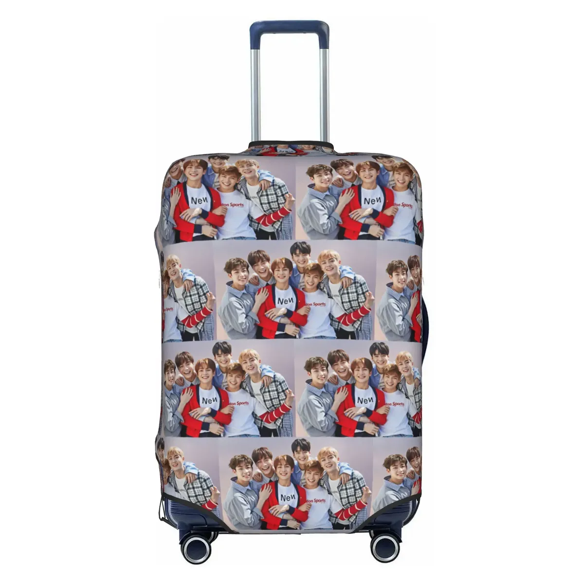 housse de valise anti-poussière mj jinjin cha eun woo a-astros collage yoon san ha rocky pour bagages de voyage de 18 à 32 pouces