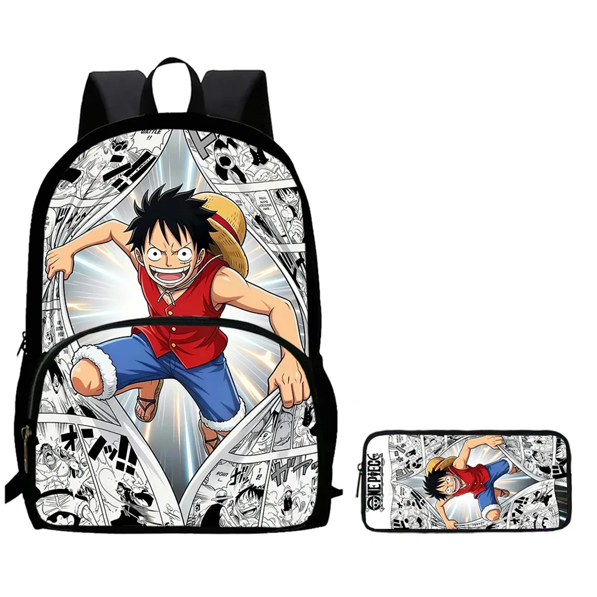 sac à dos scolaire léger 2-en-1 avec poche avant et trousse à crayons, sac à dos unisexe durable pour garçons et filles de 6 à 10 ans
