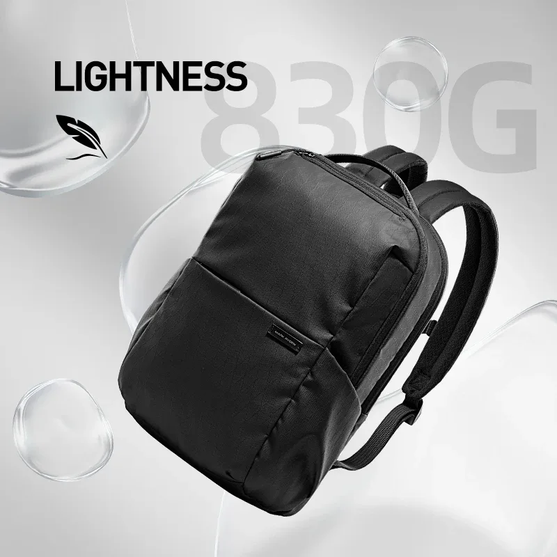 sac à dos quotidien oxford texturé léger pour homme mark ryden, sac à dos fin pour ordinateur portable, sac d'école avec poche à accès rapide sur le devant