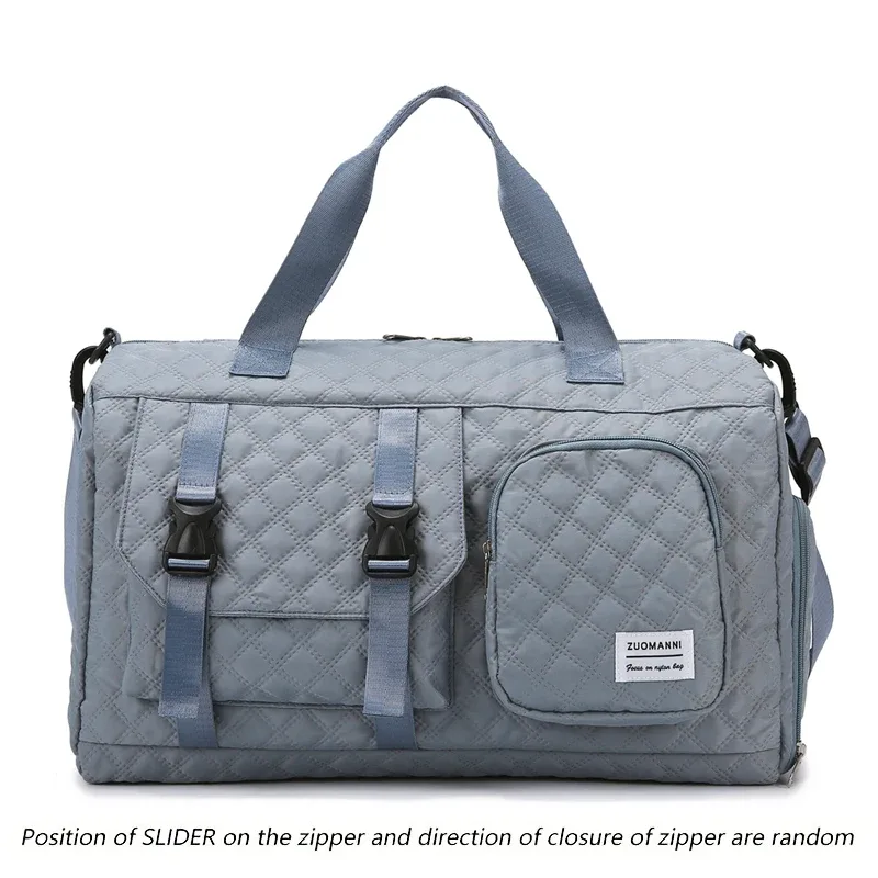 sac de voyage en nylon durable, sac de sport portable pour les voyages de nuit, sac d'entraînement à bandoulière, argyle spacieux