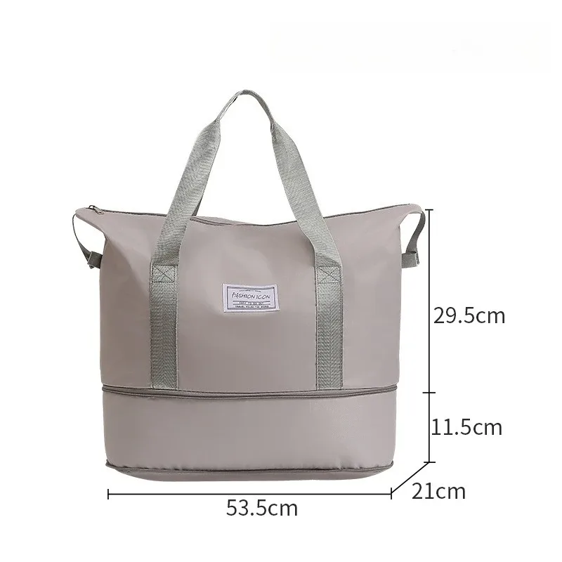 sac de rangement de voyage à bandoulière, sac de rangement pour linge de voyage, grande capacité, compressible, imperméable, pour bagages