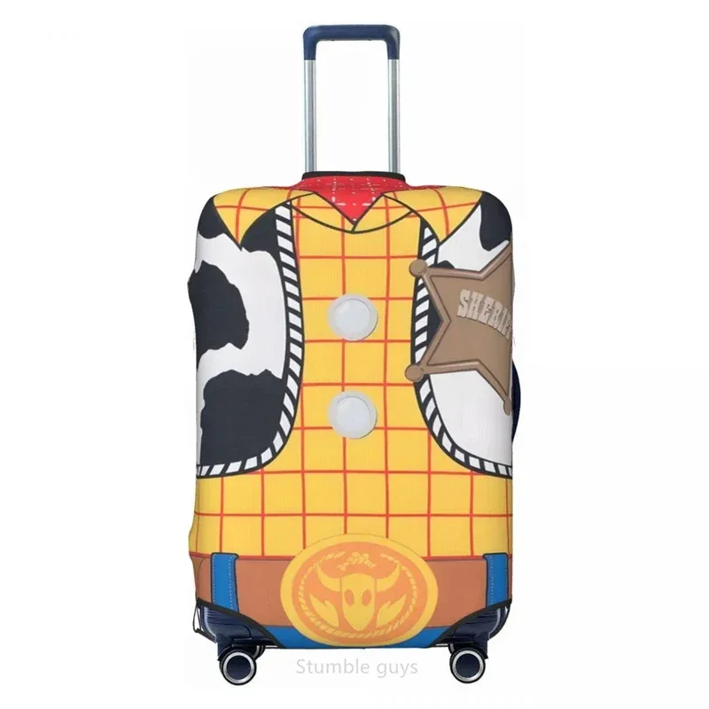 housse de protection durable pour bagages de voyage, motif jouets, compatible avec les bagages de 18 à 32 pouces, en tissu élastique, anti-poussière, lavable, anti-rayures