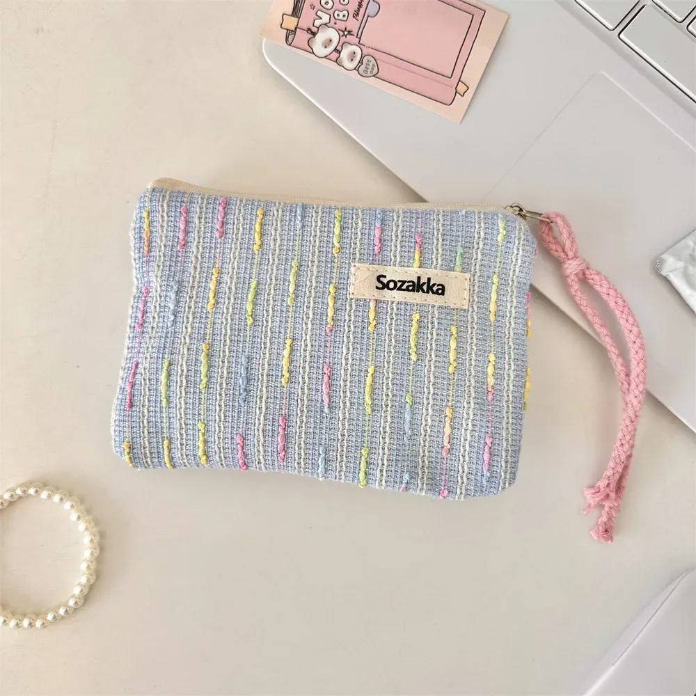 kawaii petit voyage cosmétique rouge à lèvres écouteur câble de données sac de rangement sac à main femmes portable mini maquillage sacs à main portefeuille pochette sac