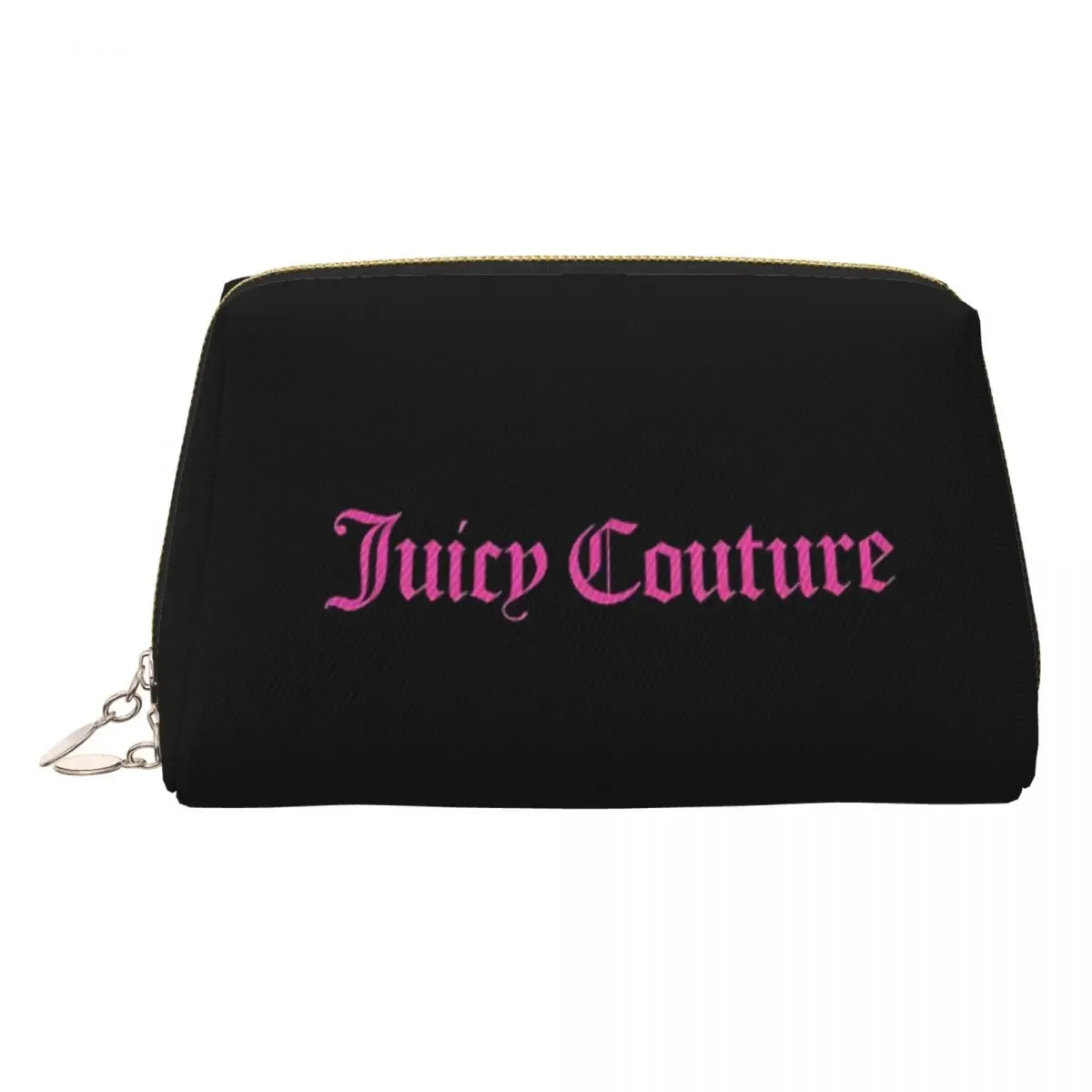 sac de maquillage j-juicy-c-couture, pochette à fermeture éclair, sacs cosmétiques de voyage, grand sac cosmétique portable en cuir pour femmes