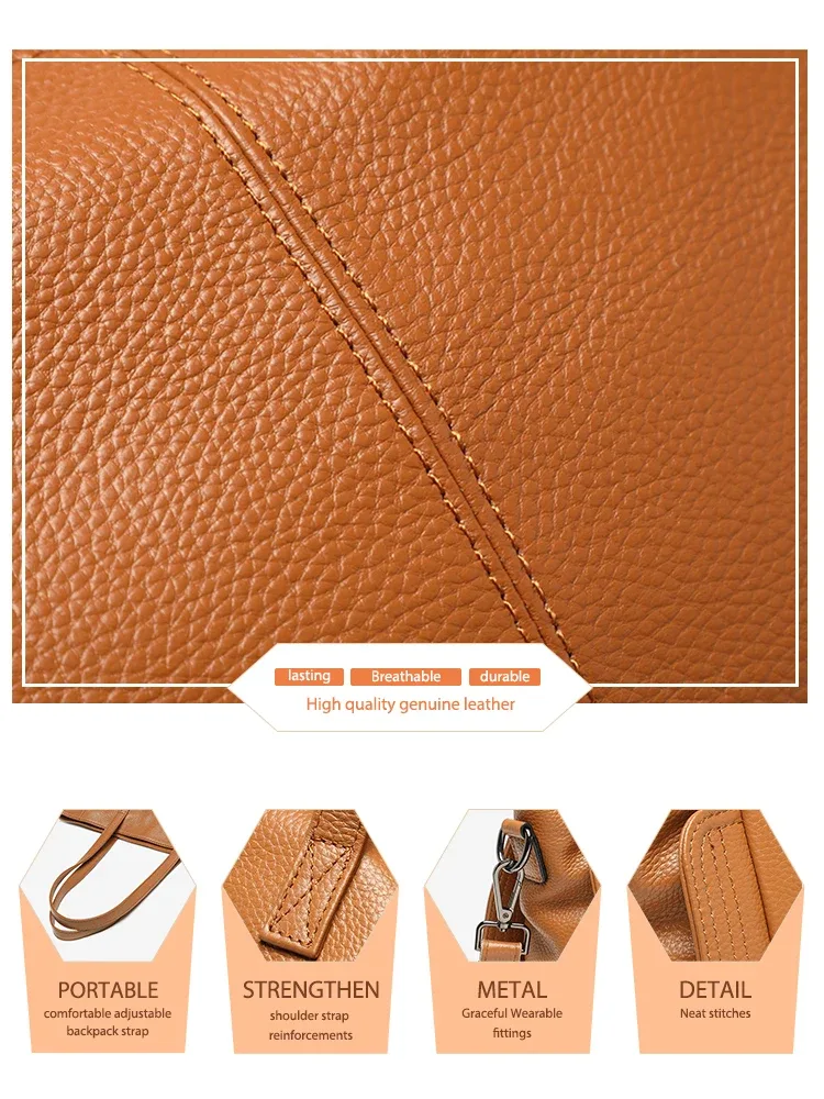zency – sac à bandoulière en cuir véritable pour femmes, sac à bandoulière de grande capacité pour l'hiver, sac à main rétro vintage pour ordinateur portable, sac à bandoulière avec poignée supérieure