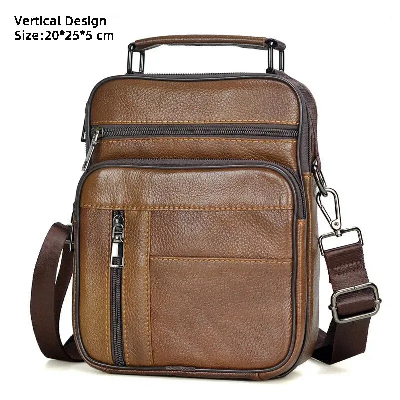 mode chaude hommes sacs de messager sacs à main en cuir véritable pour homme marque de luxe mâle sac à bandoulière pour mini pad garçon sac à bandoulière
