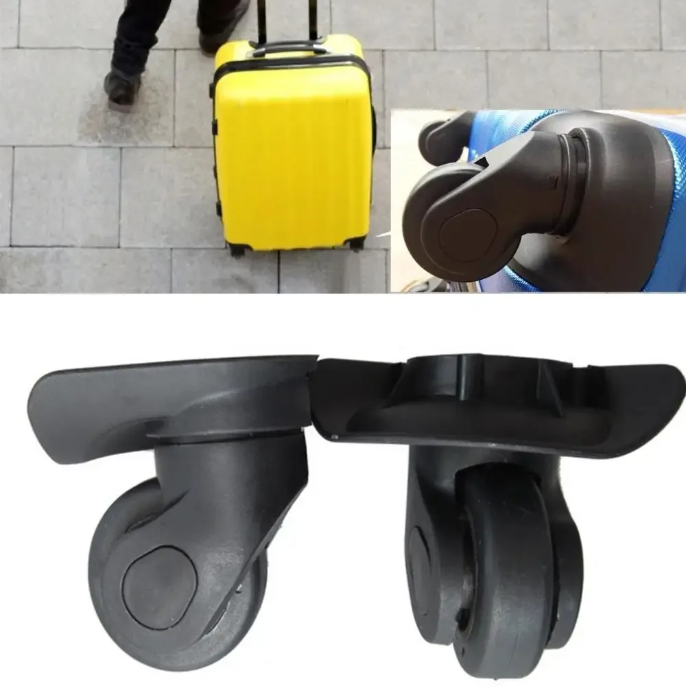 1 paire de roues de chariot a19 valise bagages roues pivotantes universelles à 360 degrés roues de bagages de remplacement bricolage accessoires nouveau