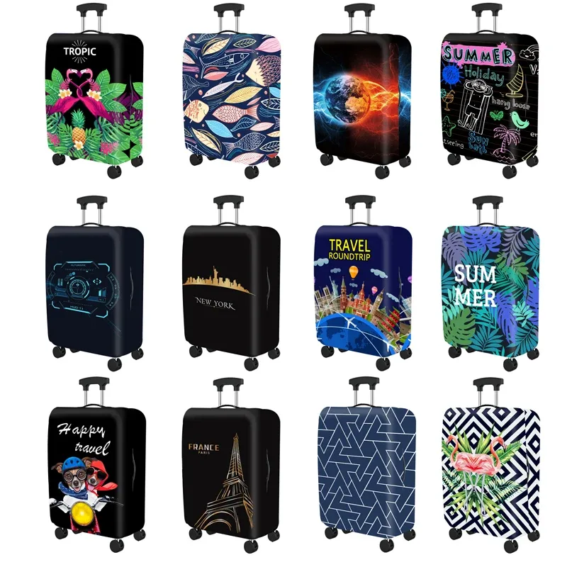 juste de protection élastique pour valise trolley, housse de bagage populaire, gril épais, anti-poussière, accessoires de voyage, étui de 18 à 30 pouces