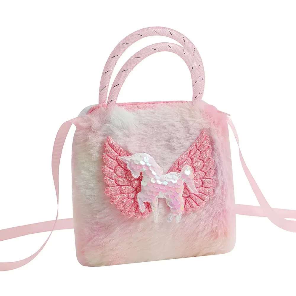 mini sacs à main licorne de dessin animé pour petites filles, petit sac de rangement pour enfants, portefeuille, cadeaux de fête d'anniversaire