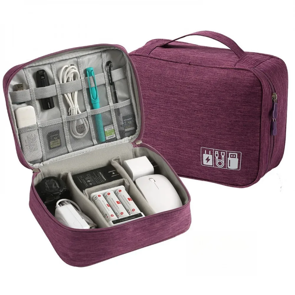 sac de rangement pour câbles, étanche, organiseur électronique numérique, sac de rangement portable pour câbles usb, chargeurs et prises, organiseur de câbles de voyage
