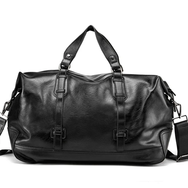 gumst hommes sac à main en cuir grande capacité sac de voyage hommes sac à bandoulière mâle voyage duffle sac fourre-tout décontracté messager sacs à bandoulière