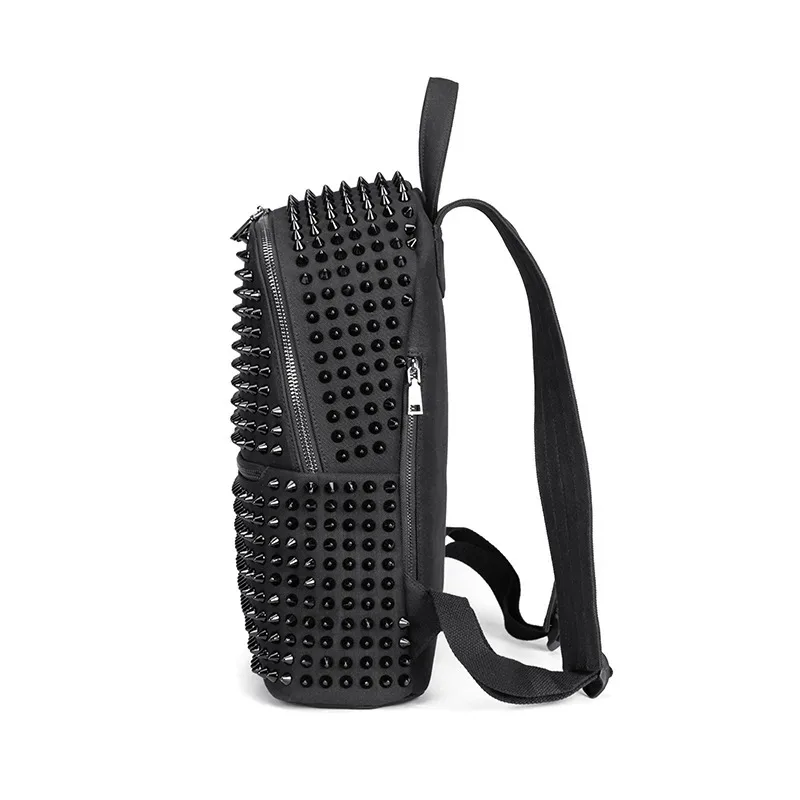 jierotyx – sacs à dos à rivets en cuir souple lavé pour femmes, sacoches d'école pour filles, sacs punk de voyage, fermeture éclair, livraison directe