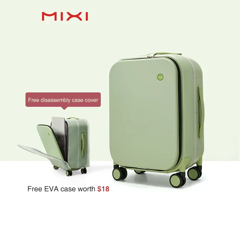 mixi marque design de luxe valise à main en polycarbonate voyage bagage roulant avec roues spinner serrure tsa 18 20 pouces