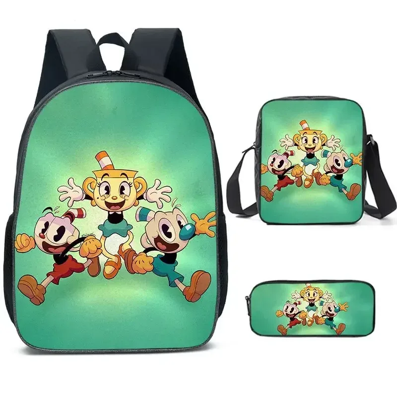 sac dos polyester animaux dessin animé ready wallop bleu marron beige bandoulière arquée poche ouvrante ultra léger école voyage