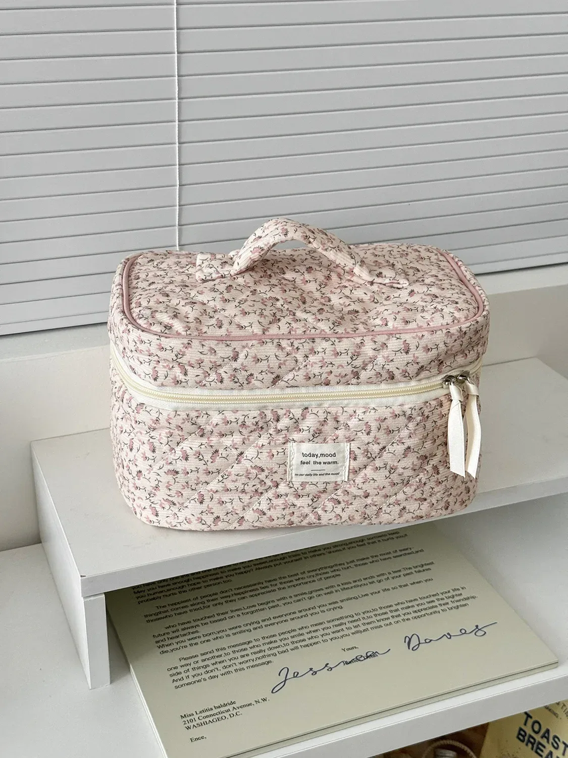 sacs de rangement cosmétiques vintage en velours côtelé pour femmes, sacs à main de voyage rétro portables pour dames, trousse de maquillage simple pour femme, sac à main d'embrayage