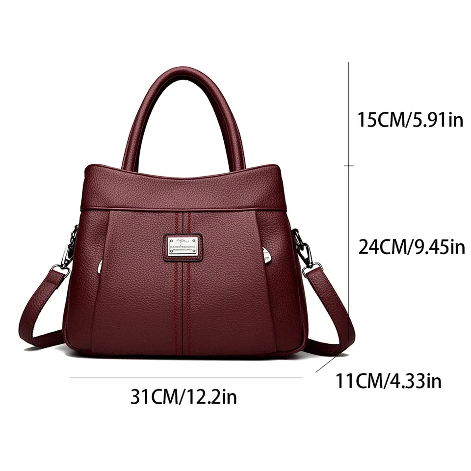 sac à bandoulière en cuir de haute qualité pour femme, sacs à poignée supérieure, sacs à main pour femme, sac messager, designer de luxe, initié
