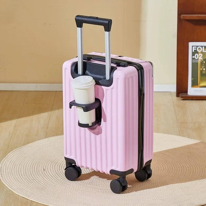 valise de voyage légère avec mot de passe pour étudiant, petit bagage, roue universelle pour homme et femme, chariot d'embarquement, 18 pouces