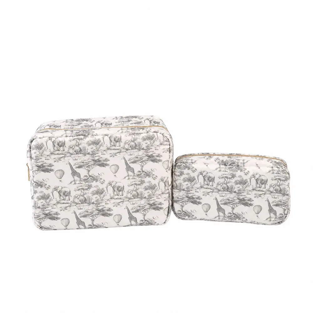 sacs à cosmétiques en nylon imprimés d'animaux, trousse de toilette étanche pour dames, rangement à fermeture éclair, pochettes de voyage portables pour organisateur de maquillage pour femmes