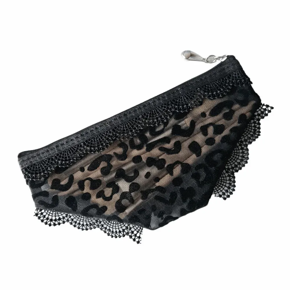 pochette de maquillage transparente en dentelle en forme de bikini y2k, sac de rangement pour cosmétiques en maille, trousse de toilette de voyage