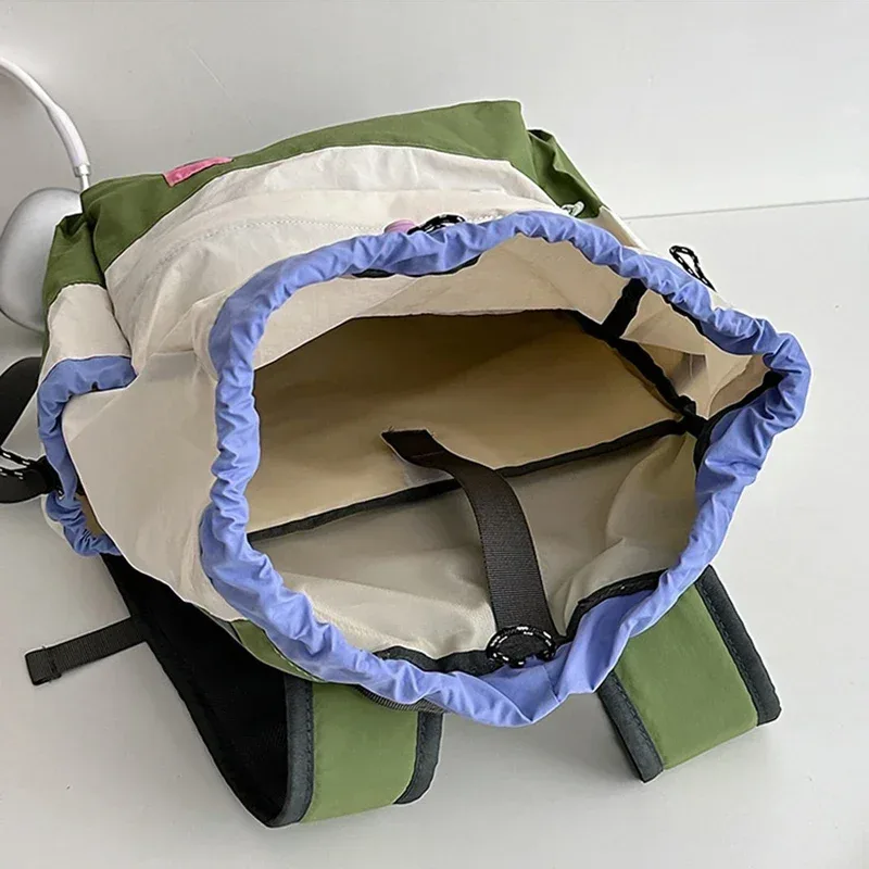 printemps été léger voyage op street sle double sac à bandoulière fourre-tout couleur ket cordon sac à dos avec cordon de serrage
