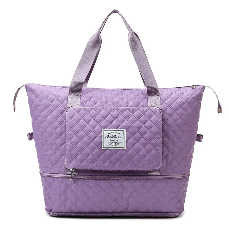 sac de voyage pliable étanche pour femme, grande capacité, séparation sèche et support, sac de rangement, fourre-tout lingge, yoga initié