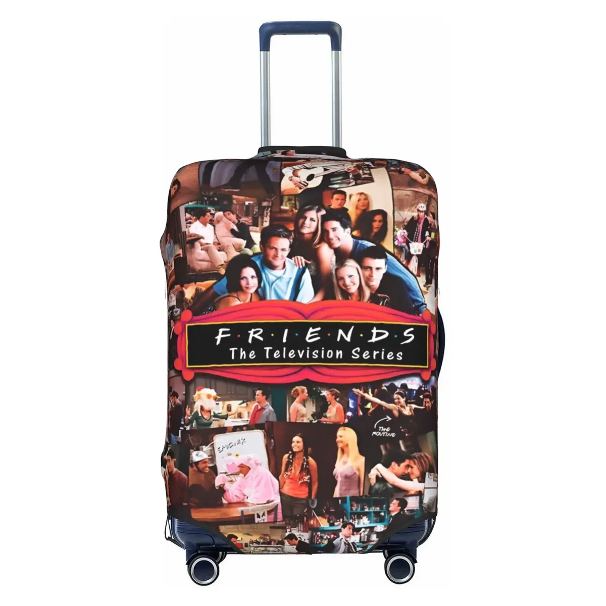 housse de protection pour bagages, motif personnalisé de la série télévisée friends, avec citation amusante, convient aux valises de 18 à 32 pouces