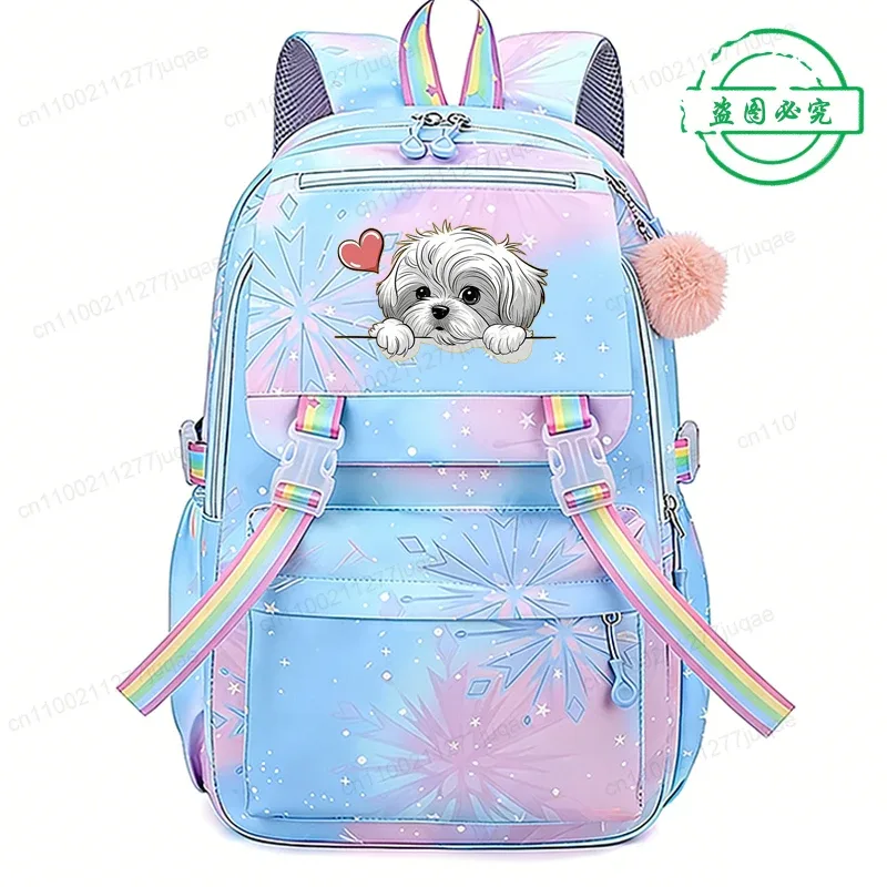 sac à dos amusant pour enfants, motif chien anime, pour filles et garçons, sacs d'école décontractés, sac à dos de voyage, cadeau