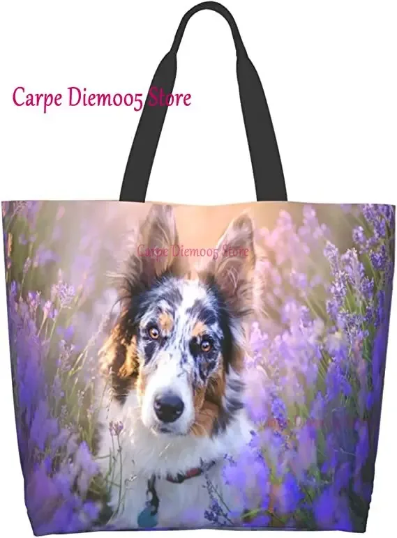 sac fourre-tout grande capacité pour dames, sac pour femmes, sacs pour contribuables australiens, troupeaux de chiens, shopping d'épicerie
