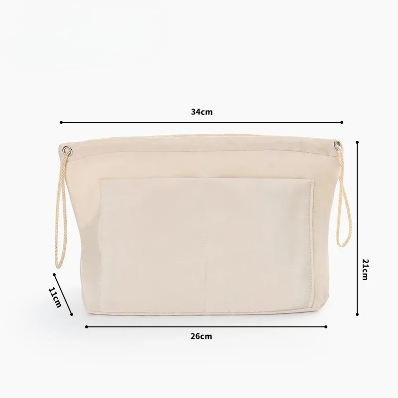 organisateur de sac à main multifonctionnel simple et élégant avec séparateurs pour le rangement de cosmétiques et de maquillage