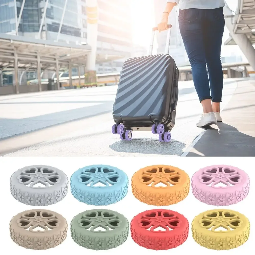 Protector Wheel Covers Nylon Shock Absorbent Silent Voyage Baggage Accessories Multiple Colors Easy Install