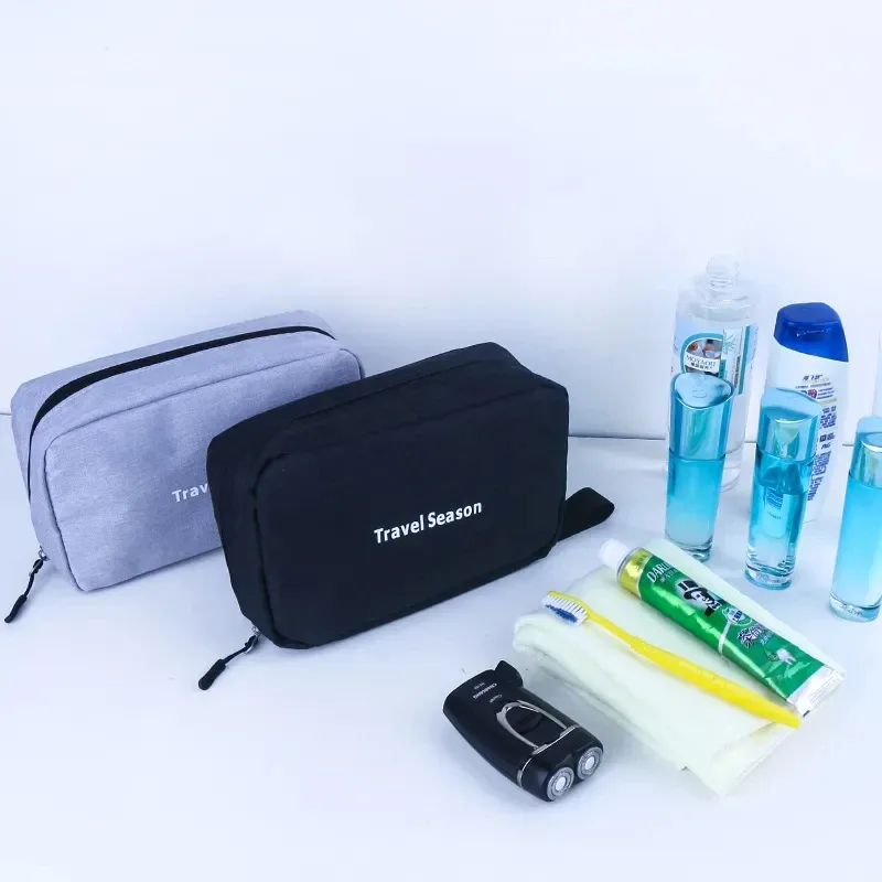 trousse de toilette de voyage pour hommes et femmes, imperméable, maquillage, cosmétique, beau, pliant, hoand, évaluation de douche