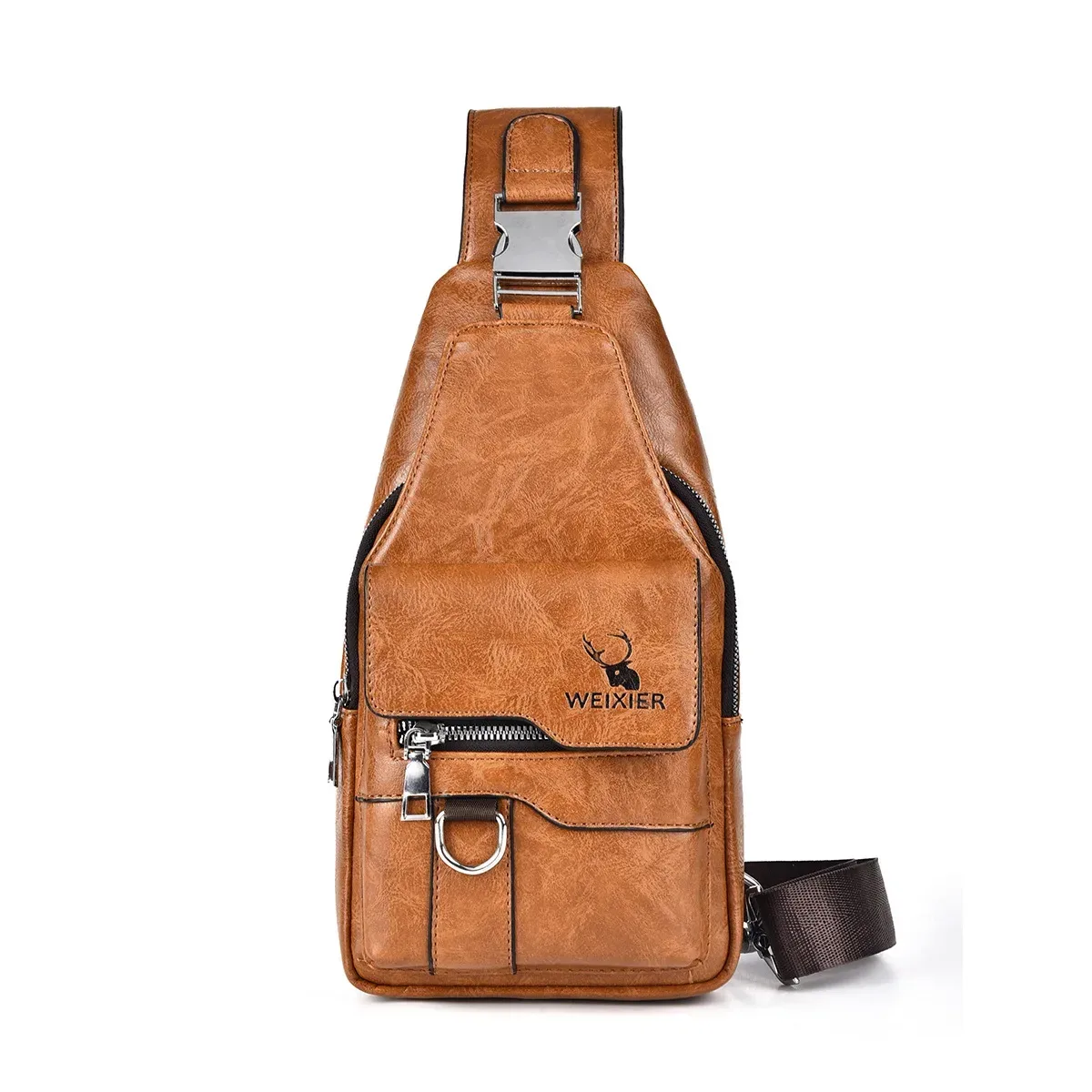 nouveauté 2026 : sacs messager tendance pour hommes, grande capacité, sacs de poitrine de luxe de créateur, sacs à dos rétro à bandoulière unique