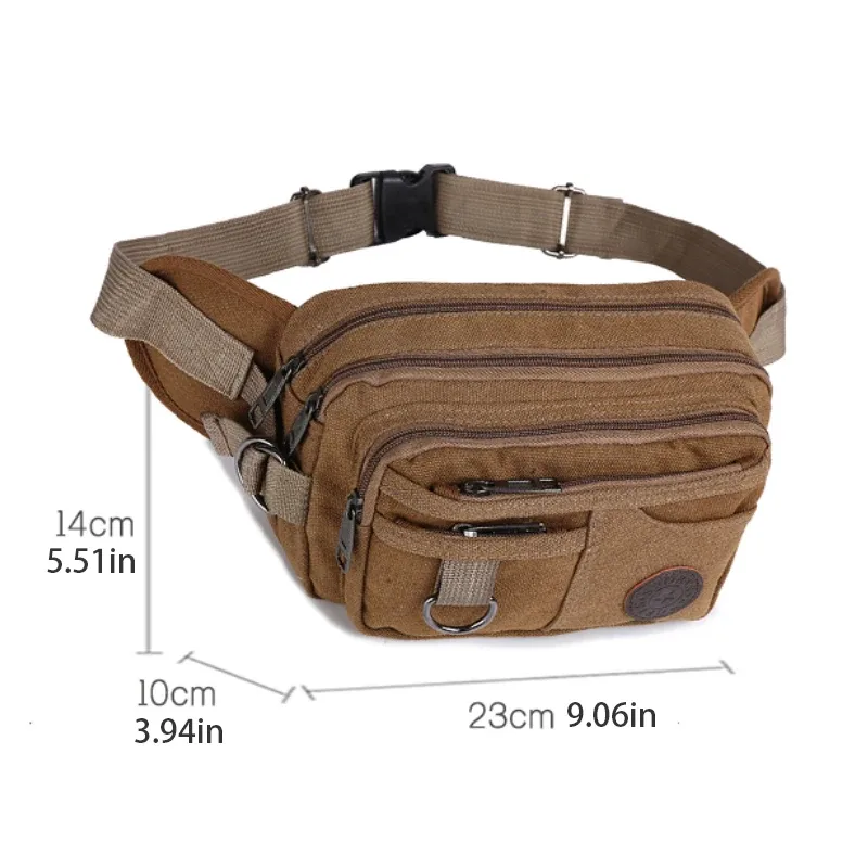 sac de taille pour homme, sac de voyage avec bretelles réglables, idéal pour la randonnée et le camping en plein air