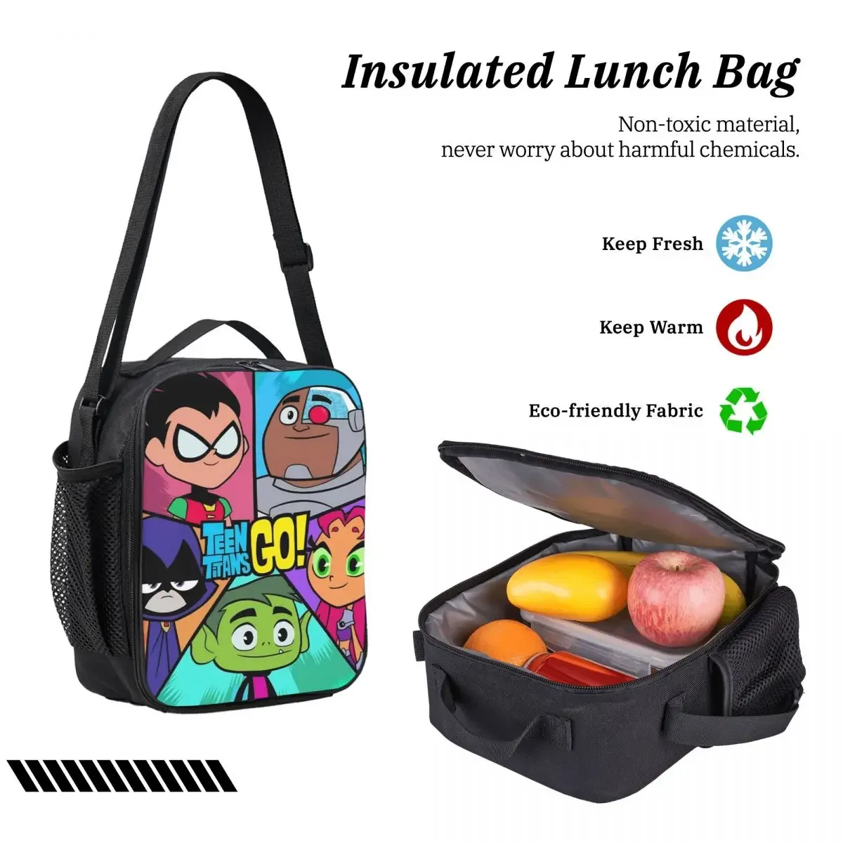 3 pièces adolescents titans go beast garçon sac à dos ensemble pour garçon fille boîtes à crayons ensembles de sacs à livres avec boîte à déjeuner pour les écoliers sac à dos