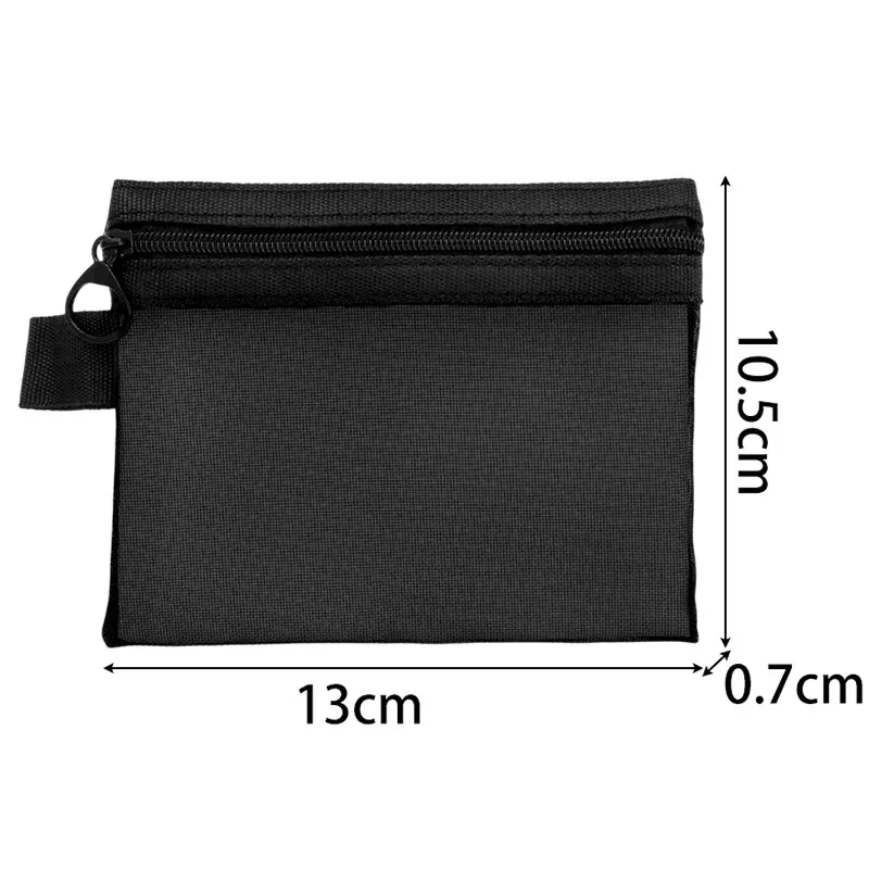 sacs à cosmétiques transparents en maille, petit grand sac de maquillage noir, étui de rangement de toilette de voyage portable, pochette de rangement de rouge à lèvres 1/3 pièces