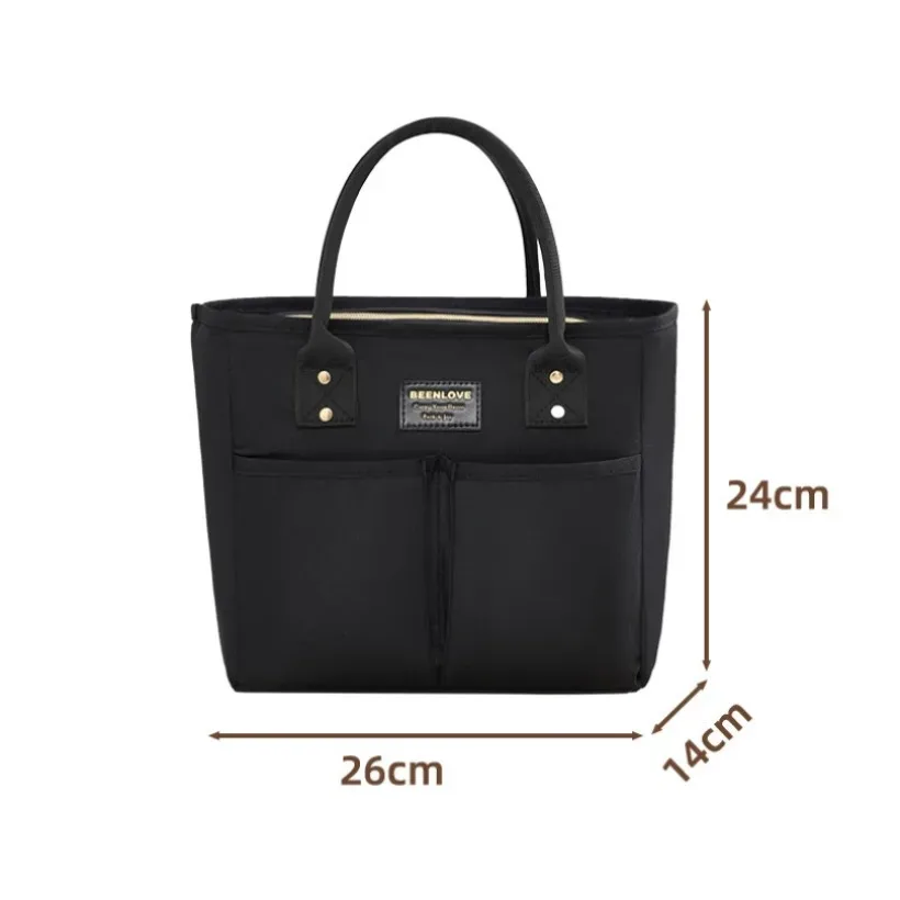 sac de boîte à déjeuner isolé étanche, fourre-tout multi-poches, sac de rangement des aliments imprimé léopard/arc pour le travail et l'école