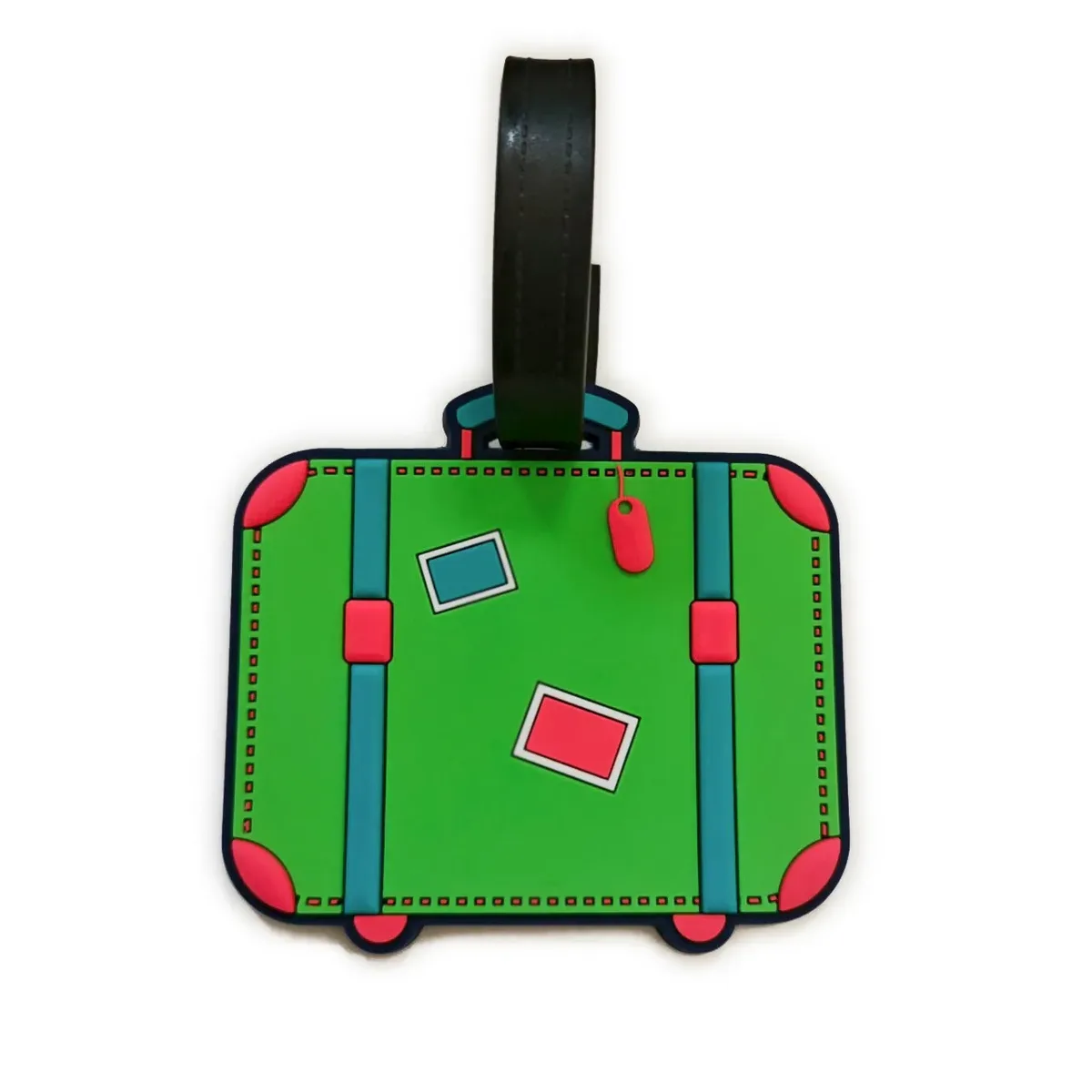 nouvelles étiquettes de bagages créatives en pvc, étiquette de valise, étiquettes de bagages mignonnes de dessin animé vérifiées dans les étiquettes anti-perte, accessoires de voyage de vacances