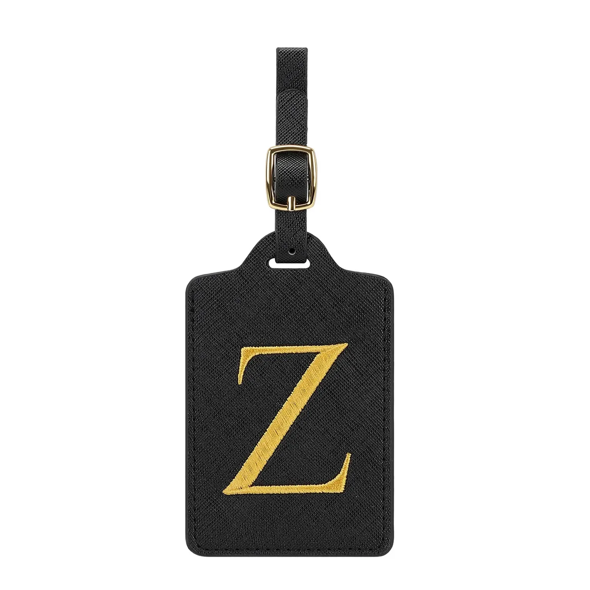étiquette de bagage personnalisée avec 26 lettres, étiquette de nom initiale pour valise, accessoires de voyage anti-perte, adaptée aux voyages, à l'école