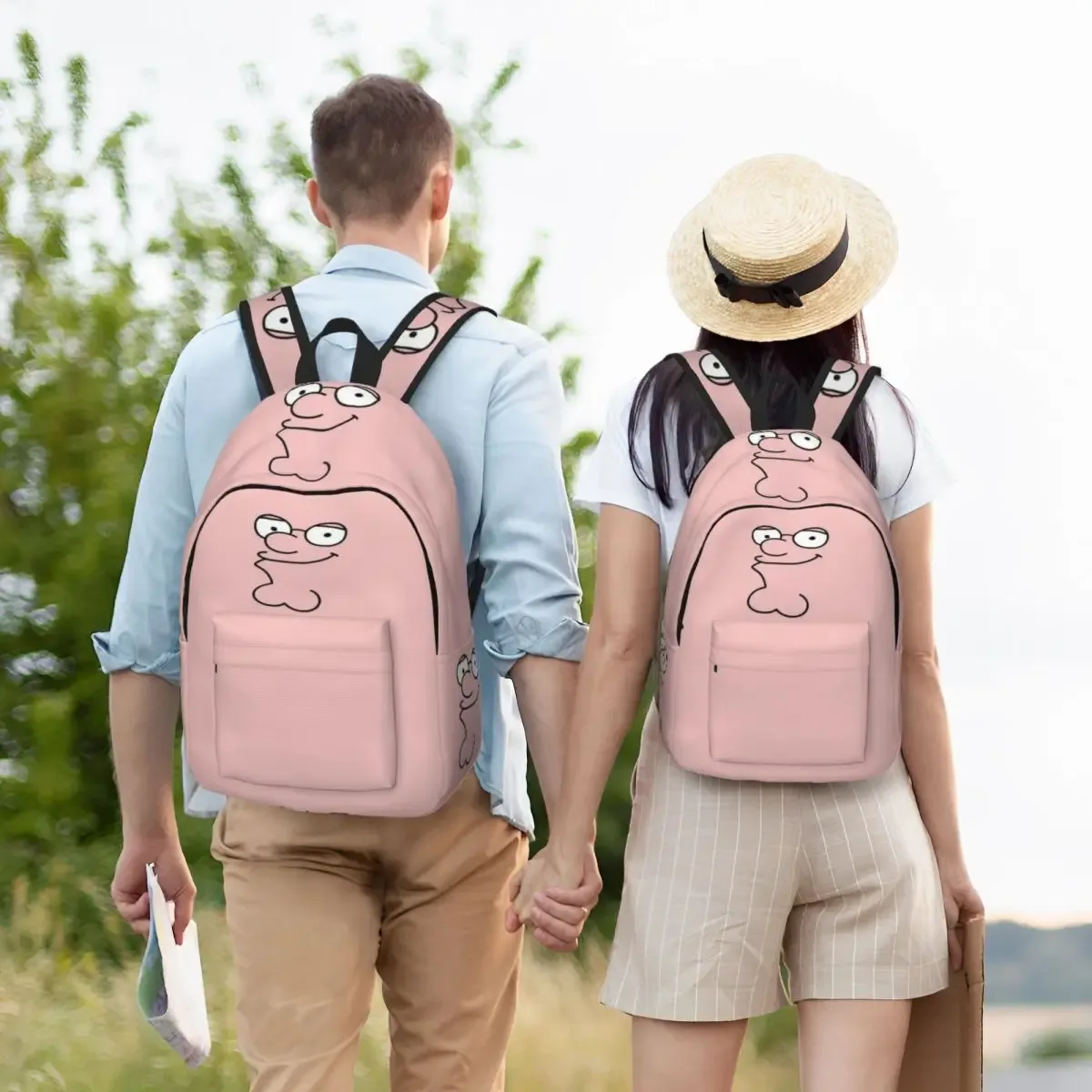 peters griffins famille gars adolescent sac à dos en plein air étudiant randonnée voyage sac à dos pour hommes femmes ordinateur portable sacs en toile
