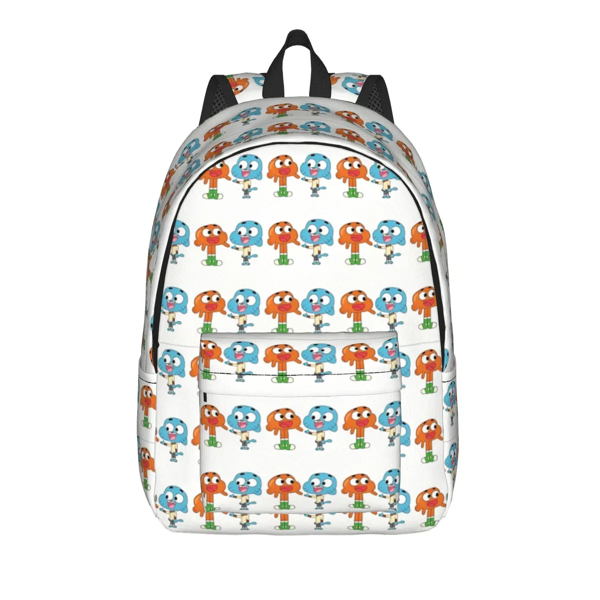sac à dos décontracté gumballs cartoon pour l'extérieur, le lycée et le travail, pour hommes et femmes, sac à dos pour ordinateur portable en toile