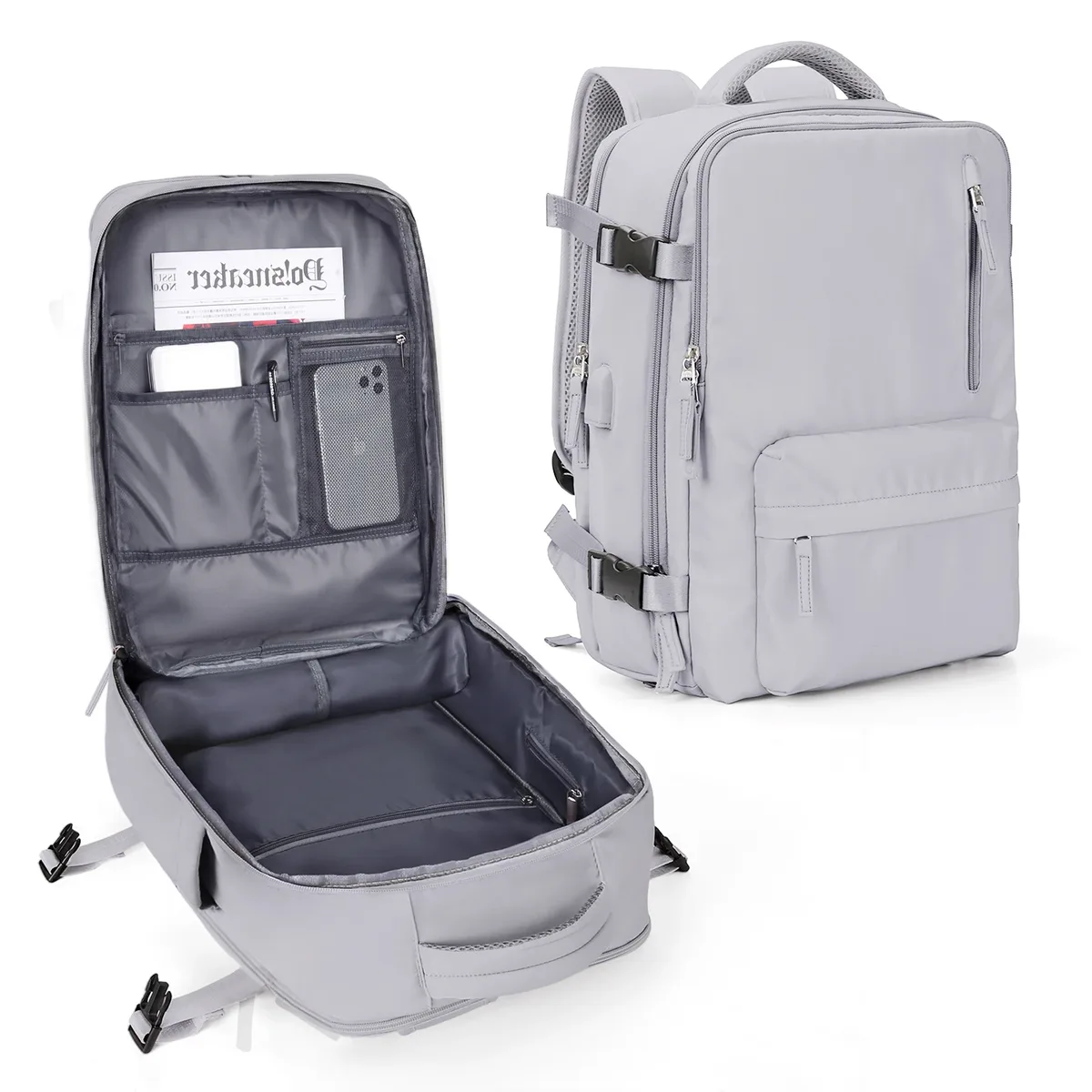 sac à dos de voyage pour femmes, bagage à main approuvé par la compagnie aérienne, grand sac à dos de randonnée pour sports de plein air, adapté au sac à dos pour ordinateur portable de 15.6 pouces