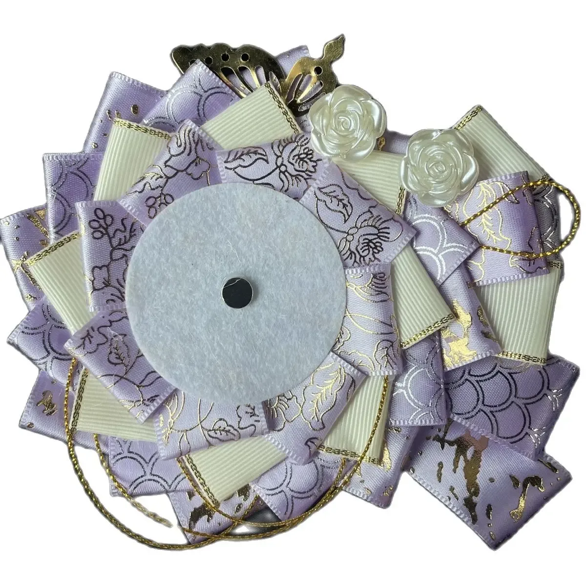 sac de cosplay ita de luxe, badges de remplissage de fleurs, porte-plateau de base pour sac à dos, broche en ruban, rosette décorative pour épingles d'exposition, 2023
