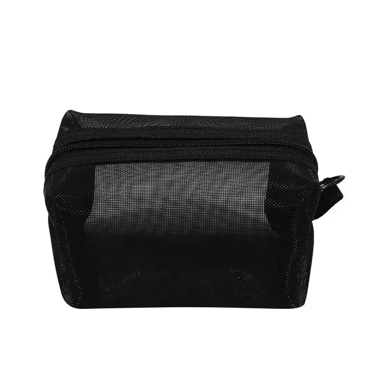 mini sacs cosmétiques en nylon transparent, jolies petites trousses de maquillage pour femmes, pochettes pour rouge à lèvres, organiseur pour câbles, clés, écouteurs