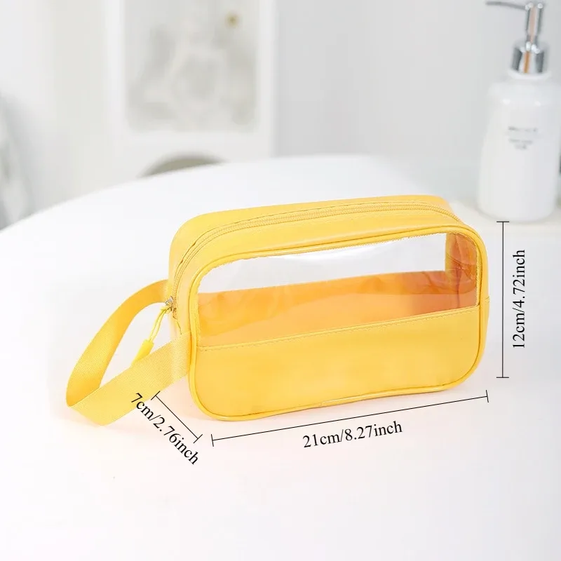 trousse à cosmétiques en maille noire à double couche, trousse de maquillage portable de grande capacité, trousses de toilette à fermeture éclair, trousse de voyage, évaluationstorage, poudres