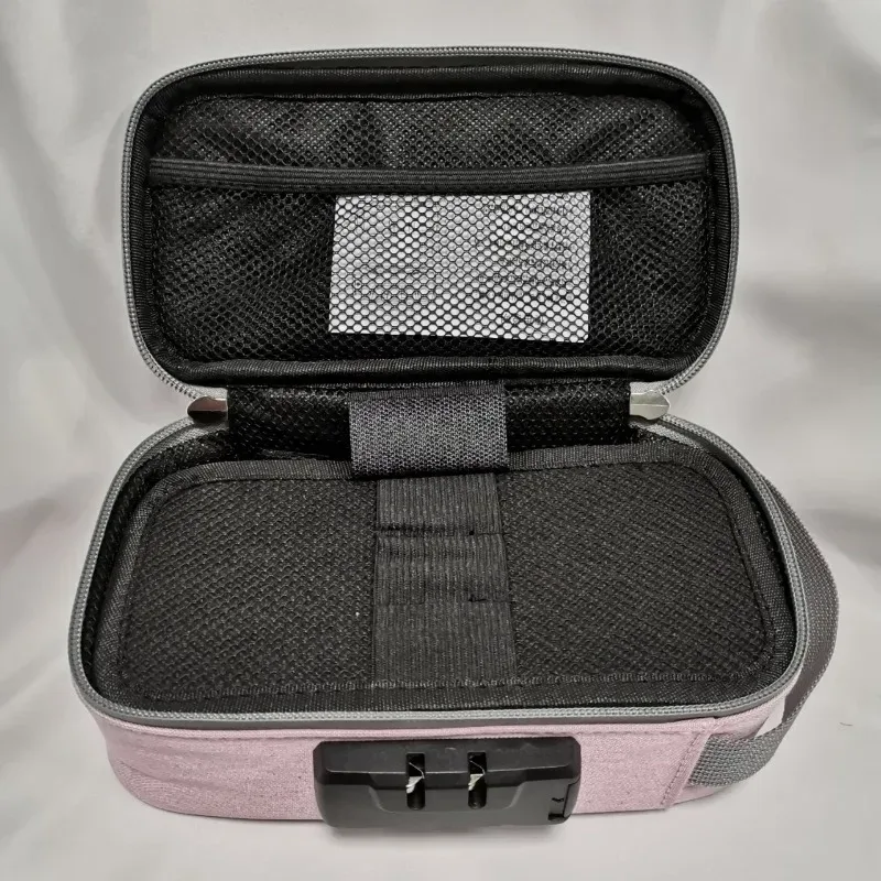 nouveau sac de rangement avec serrure à combinaison, étui de rangement de voyage portable pour hommes/femmes, boîte de maquillage verrouillable, sacs à main de toilette de beauté