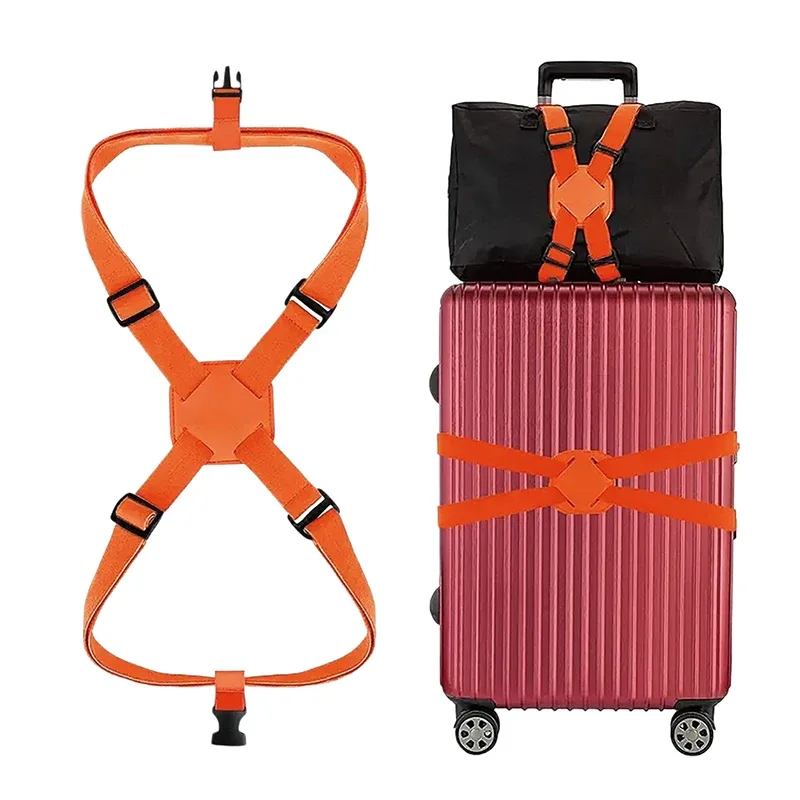 sangle de bagage élastique réglable, bande de fixation pour valise, sangle de fixation de bagages, ceinture de fixation sécurisée antivol pour voyage【smq】