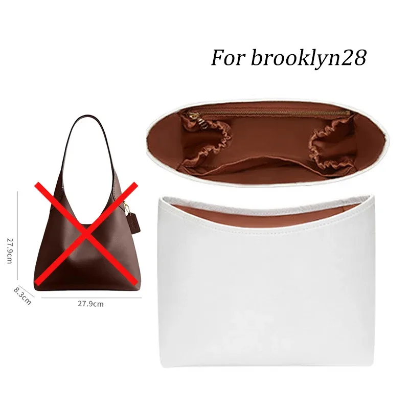 support intérieur de sac ferme et imperméable pour brooklyn28 39, organisateur de sac tridimensionnel, doublure légère, chaîne décorative