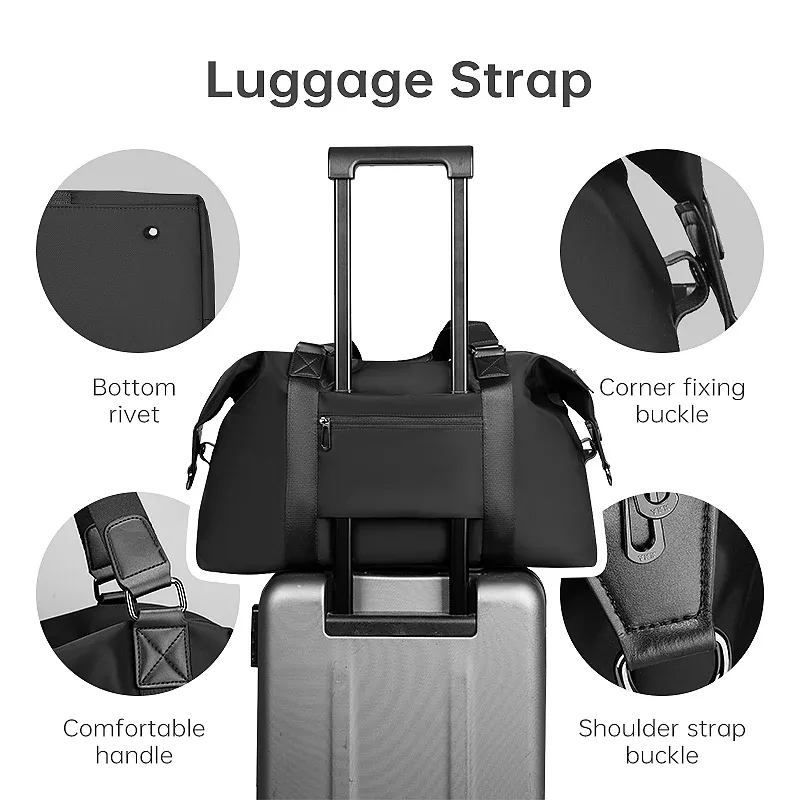 sac de sport mark ryden grande capacité 33l, sac de voyage imperméable avec sangle de bagage pour hommes, idéal pour le sport