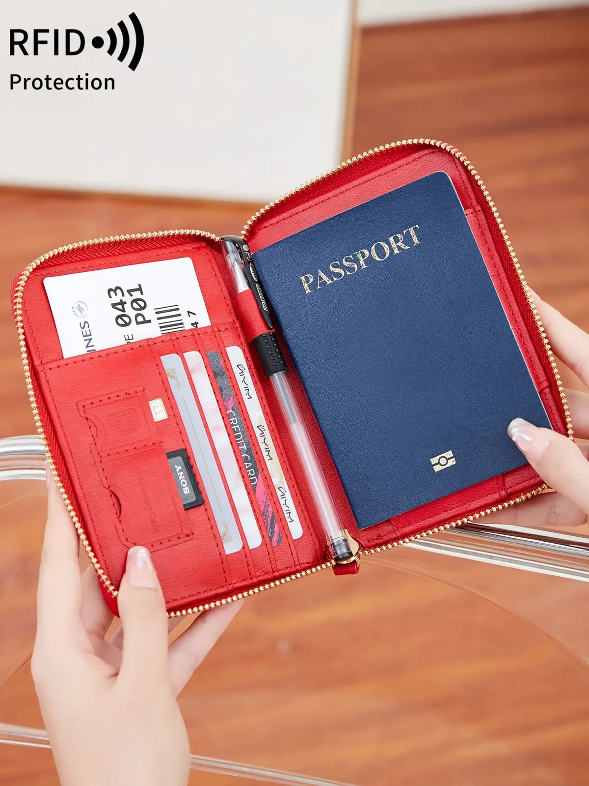 nouveau sac de passeport rétro pour hommes et femmes rfid couverture de passeport à la mode multifonctionnelpuleather clip de passeport accessoires de voyage